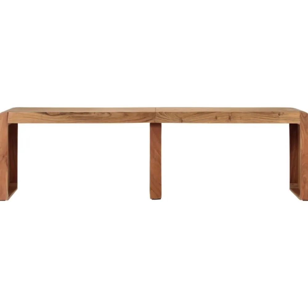 vidaXL Bancos-Banco de madera maciza de acacia 160x38x45 cm
