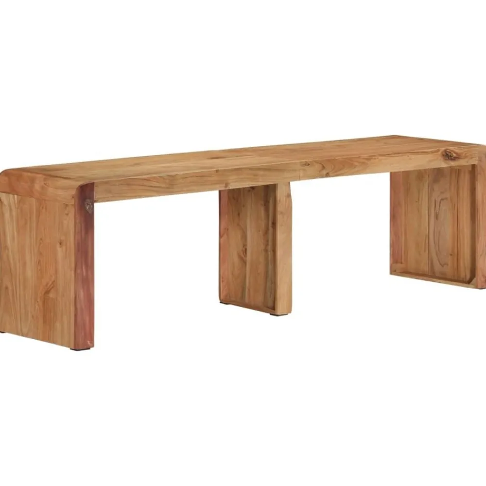 vidaXL Bancos-Banco de madera maciza de acacia 160x38x45 cm