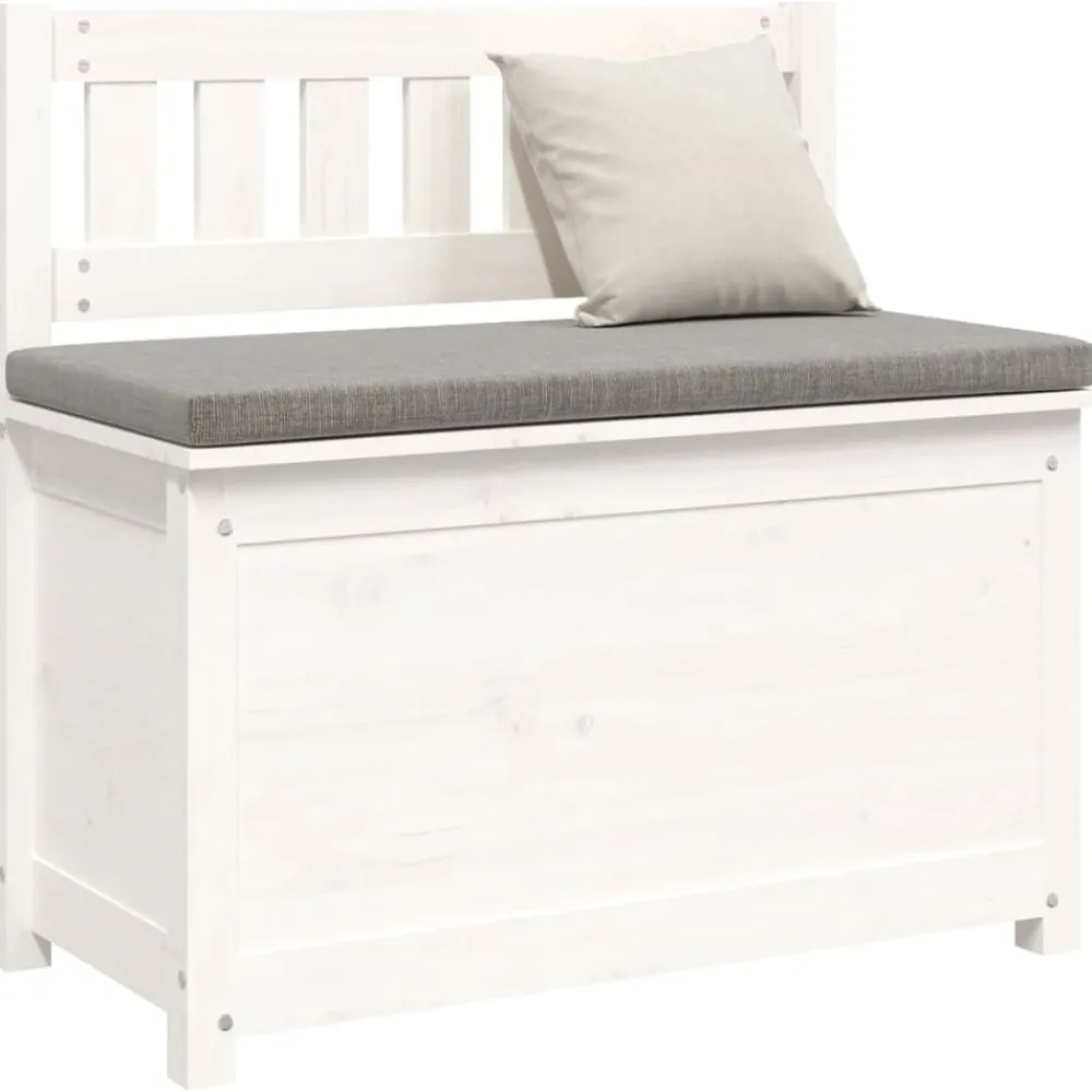 vidaXL Bancos-Banco de madera maciza de pino 80x41x77 cm