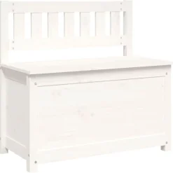 vidaXL Bancos-Banco de madera maciza de pino 80x41x77 cm