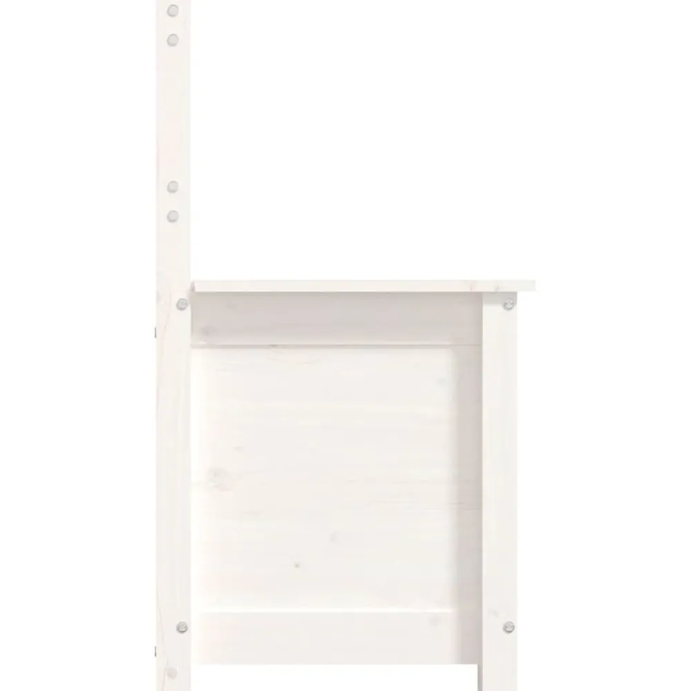 vidaXL Bancos-Banco de madera maciza de pino 80x41x77 cm