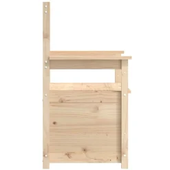 vidaXL Banco de madera maciza de pino 112,5x51,5x96,5 cm Natural Best