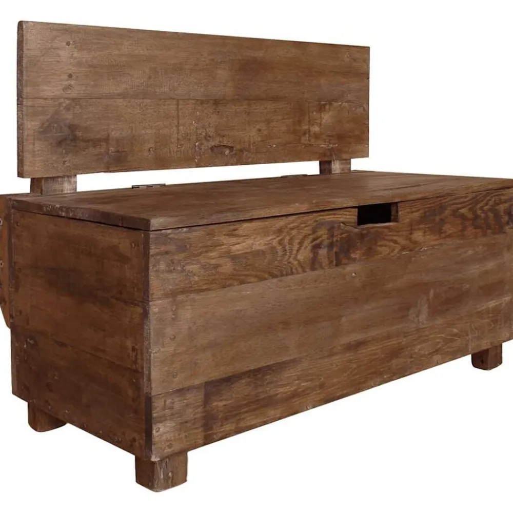 vidaXL Banco de madera maciza de caoba 86x40x60 cm Online