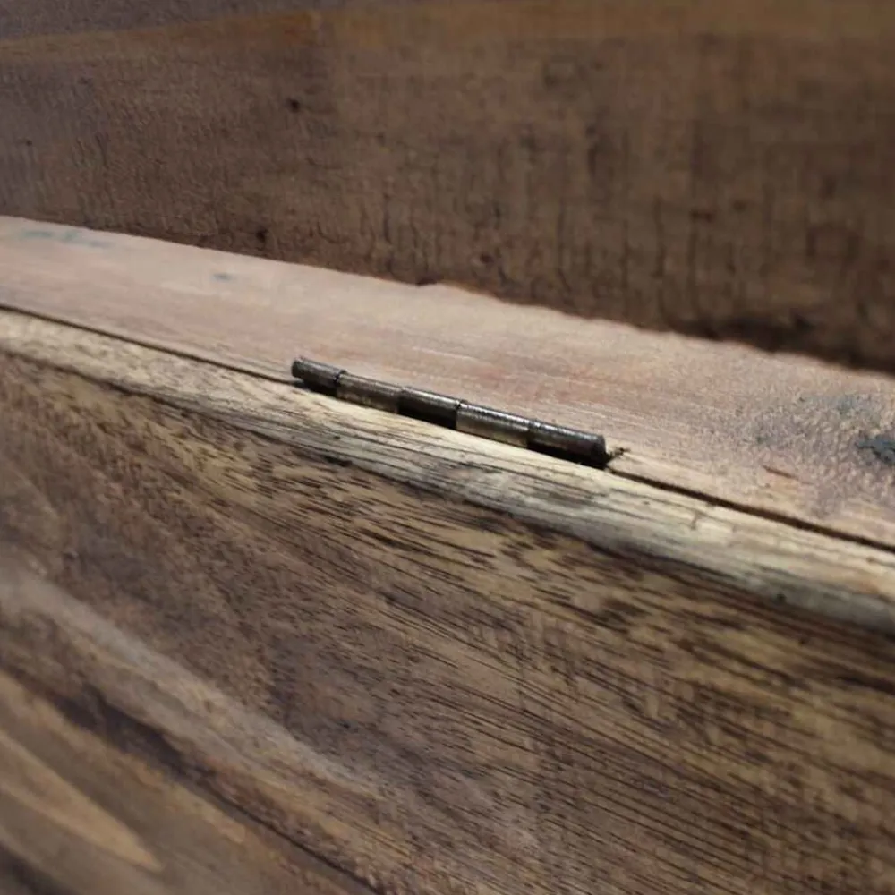 vidaXL Banco de madera maciza de caoba 86x40x60 cm Online