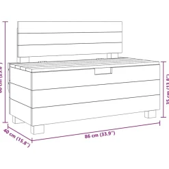 vidaXL Banco de madera maciza de caoba 86x40x60 cm Online