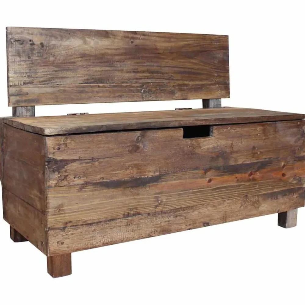 vidaXL Banco de madera maciza de caoba 86x40x60 cm Online