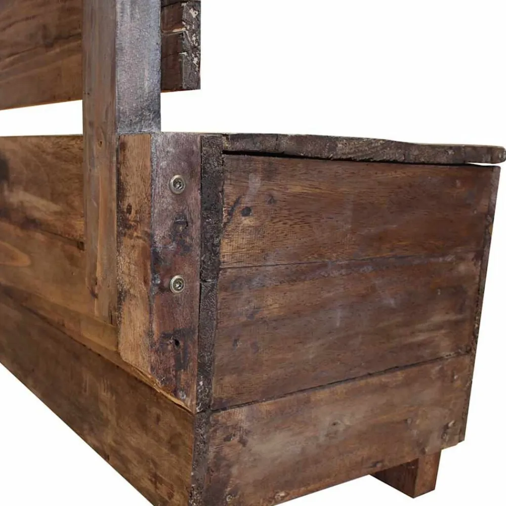 vidaXL Banco de madera maciza de caoba 86x40x60 cm Online