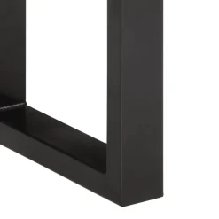 vidaXL Bancos-Banco de madera maciza reciclada y acero 160 cm