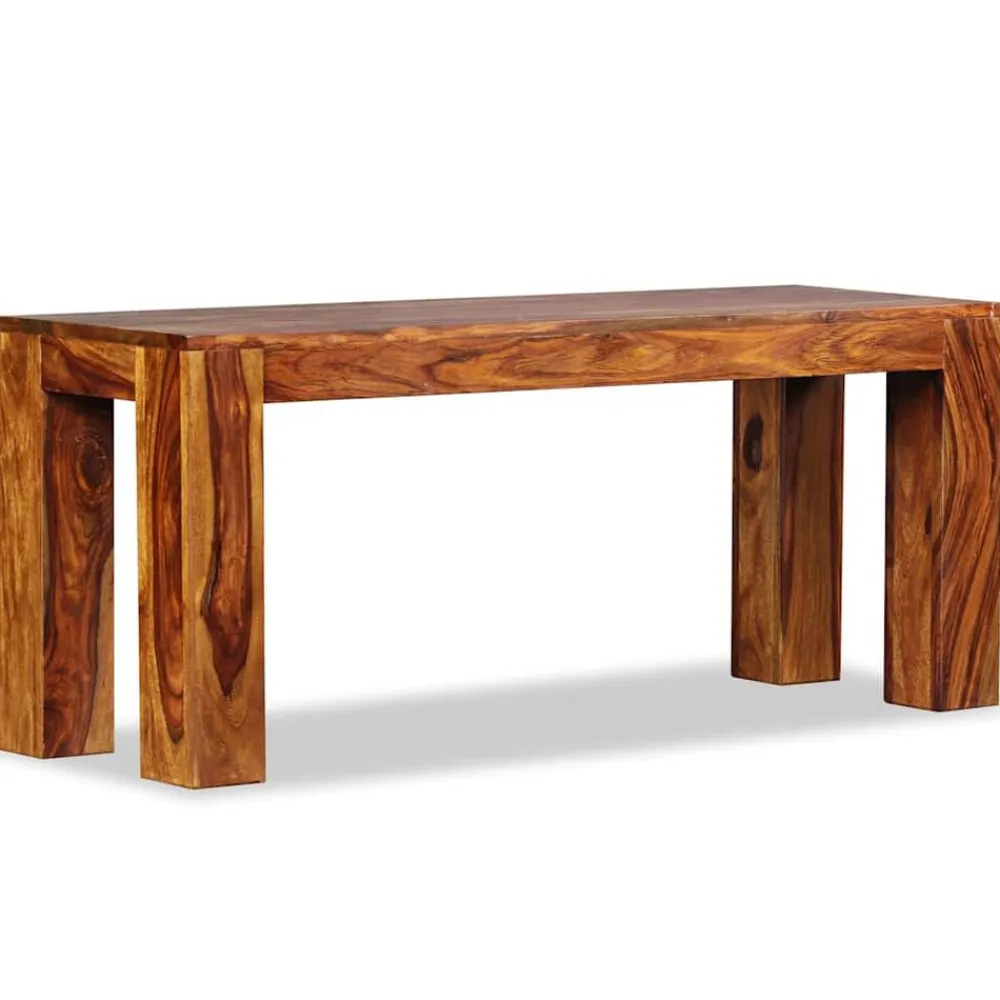 vidaXL Banco de madera maciza de acacia 110x35x45 cm Online