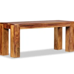 vidaXL Banco de madera maciza de acacia 110x35x45 cm Online