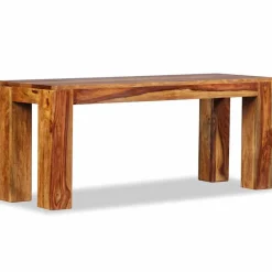 vidaXL Banco de madera maciza de acacia 110x35x45 cm Online