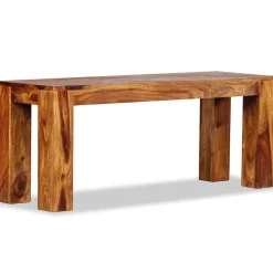 vidaXL Banco de madera maciza de acacia 110x35x45 cm Online