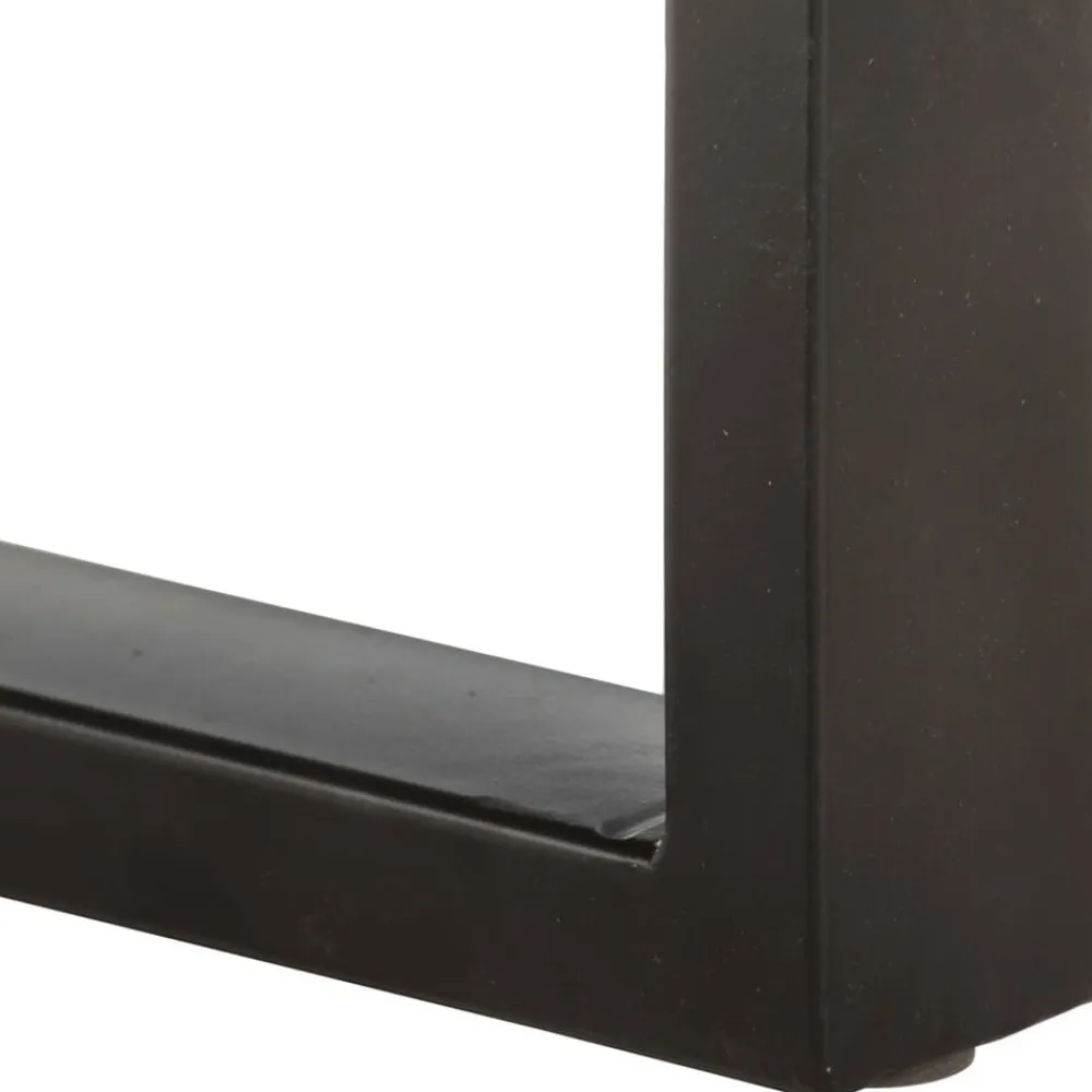 vidaXL Banco de madera maciza reciclada y acero 110 cm Marrón Hot