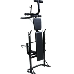 vidaXL Banco de musculación barras y mancuernas 30,5 kg Best