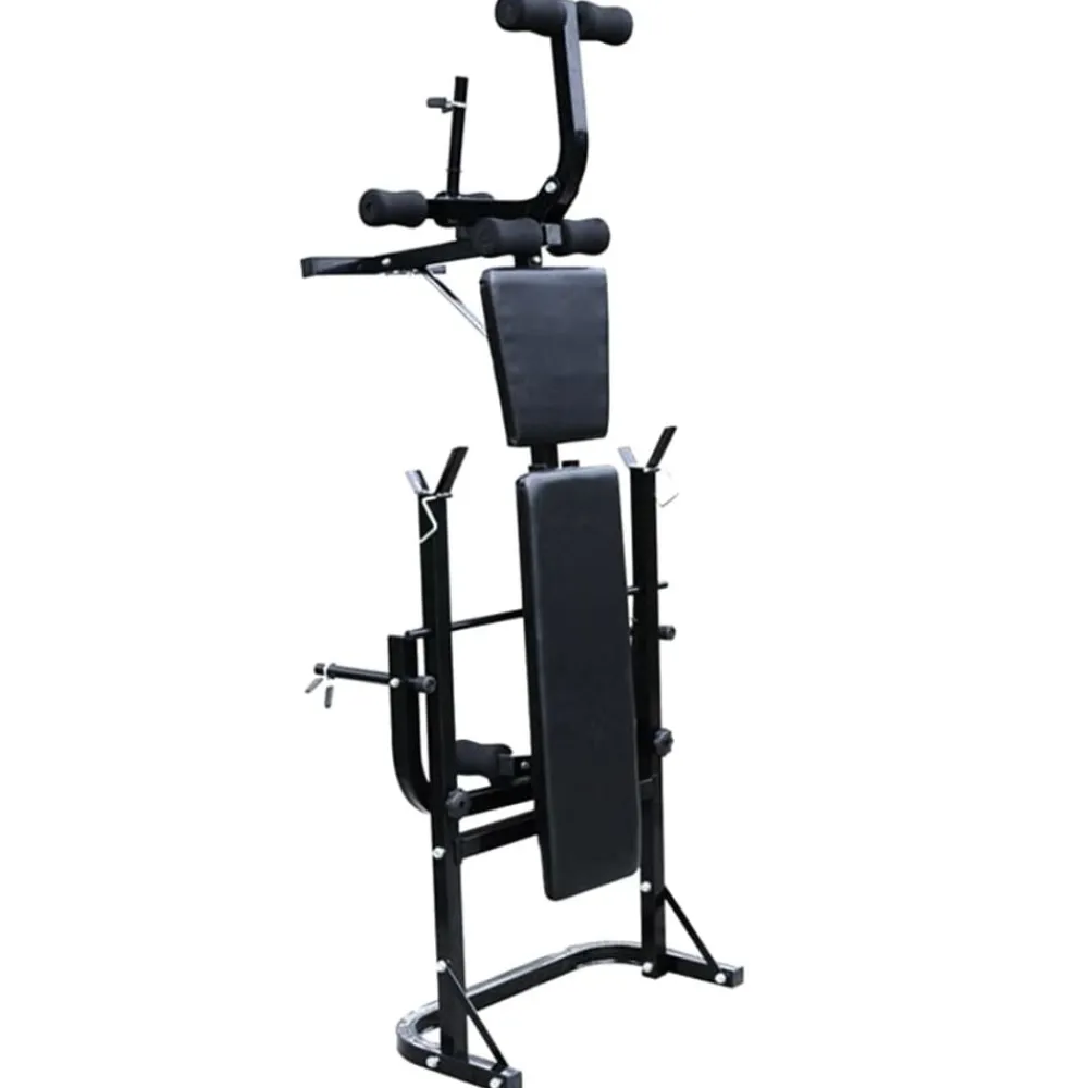 vidaXL Banco de musculación barras y mancuernas 30,5 kg Best