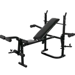 vidaXL Fitness Y Musculación-Banco de musculación barras y mancuernas 60,5 kg