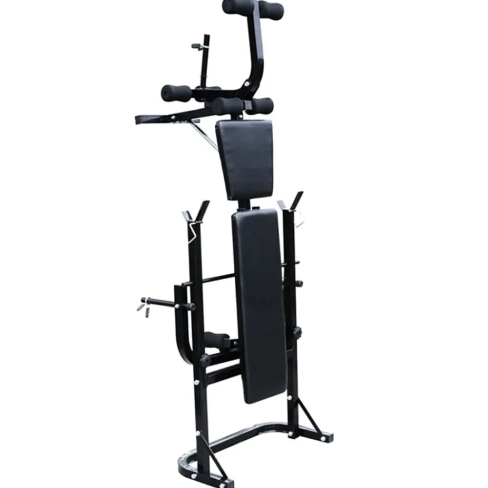vidaXL Fitness Y Musculación-Banco de musculación barras y mancuernas 60,5 kg
