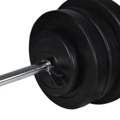 vidaXL Fitness Y Musculación-Banco de musculación barras y mancuernas 60,5 kg