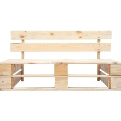 vidaXL Muebles De Jardín-Banco de palés para jardín madera