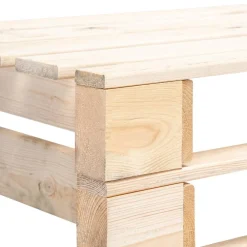 vidaXL Muebles De Jardín-Banco de palés para jardín madera