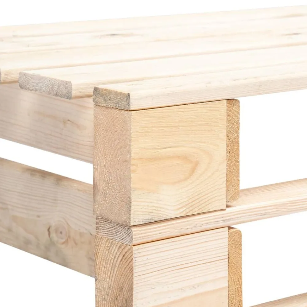 vidaXL Muebles De Jardín-Banco de palés para jardín madera