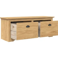 vidaXL Banco de pasillo con cajón BODO Marrón miel 118 x 40 x 50 cm Marrón miel Best