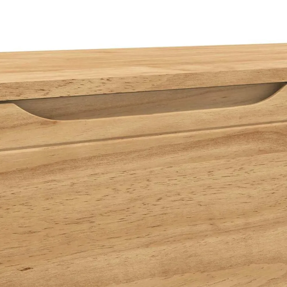 vidaXL Bancos-Banco de pasillo con cajón FLORO Marrón cera 115 x 40 x 45 cm