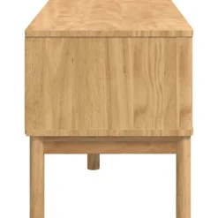 vidaXL Bancos-Banco de pasillo con cajón FLORO Marrón cera 115 x 40 x 45 cm
