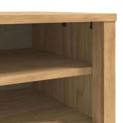vidaXL Bancos-Banco de pasillo con cajón FLORO Marrón cera 115 x 40 x 45 cm