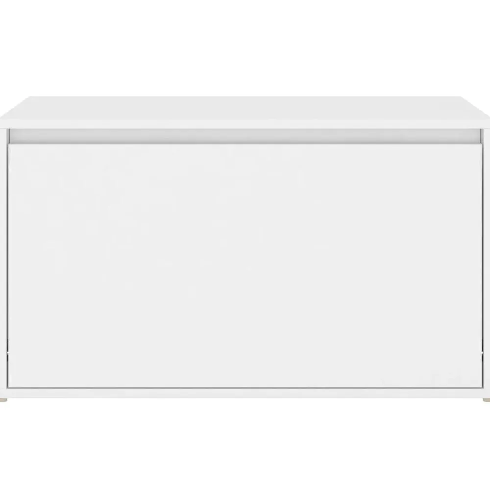 vidaXL Banco de pasillo de madera de ingeniería 80x40x45 cm Blanco