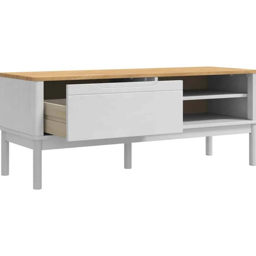 vidaXL Bancos-Banco de pasillo FLORO 115 x 40 x 45 cm Madera de Pino Macizo
