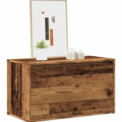 vidaXL Bancos-Banco de pasillo madera vieja 80x40x45 cm madera de ingeniería
