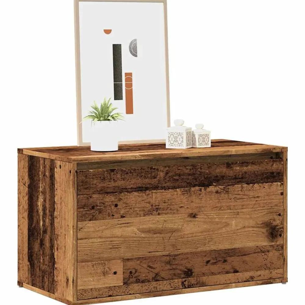 vidaXL Bancos-Banco de pasillo madera vieja 80x40x45 cm madera de ingeniería