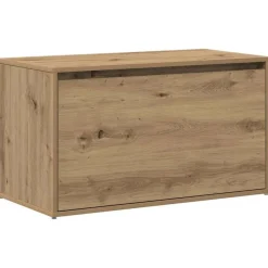 vidaXL Banco de pasillo roble artesanal 80x40x45 cm madera de ingeniería Roble artisan New