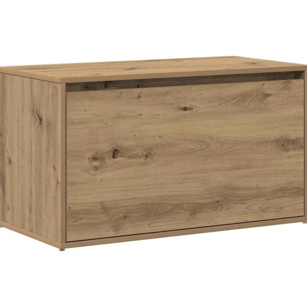 vidaXL Banco de pasillo roble artesanal 80x40x45 cm madera de ingeniería Roble artisan New