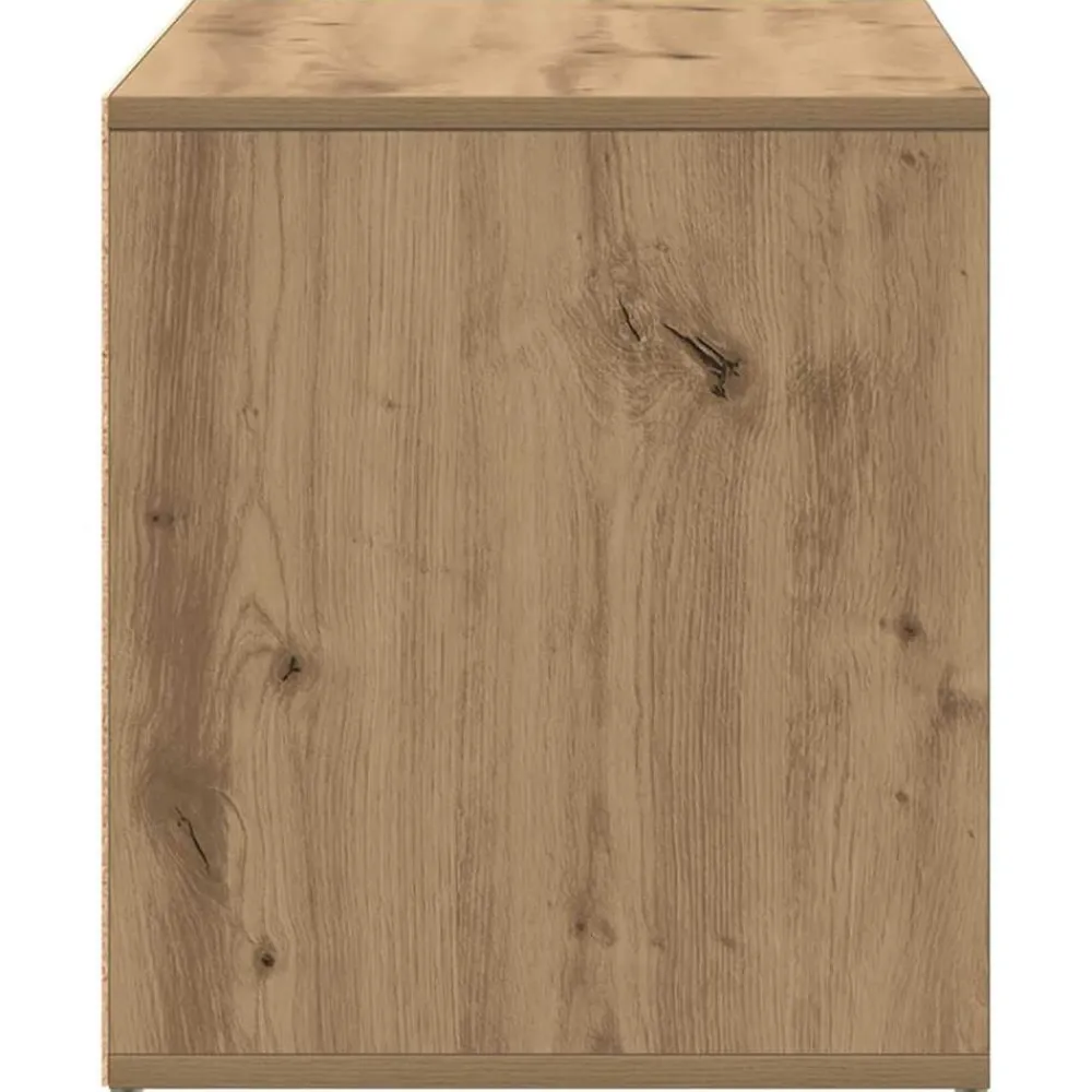 vidaXL Banco de pasillo roble artesanal 80x40x45 cm madera de ingeniería Roble artisan New
