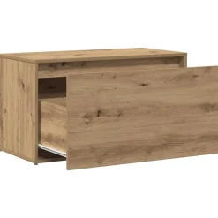 vidaXL Banco de pasillo roble artesanal 80x40x45 cm madera de ingeniería Roble artisan New