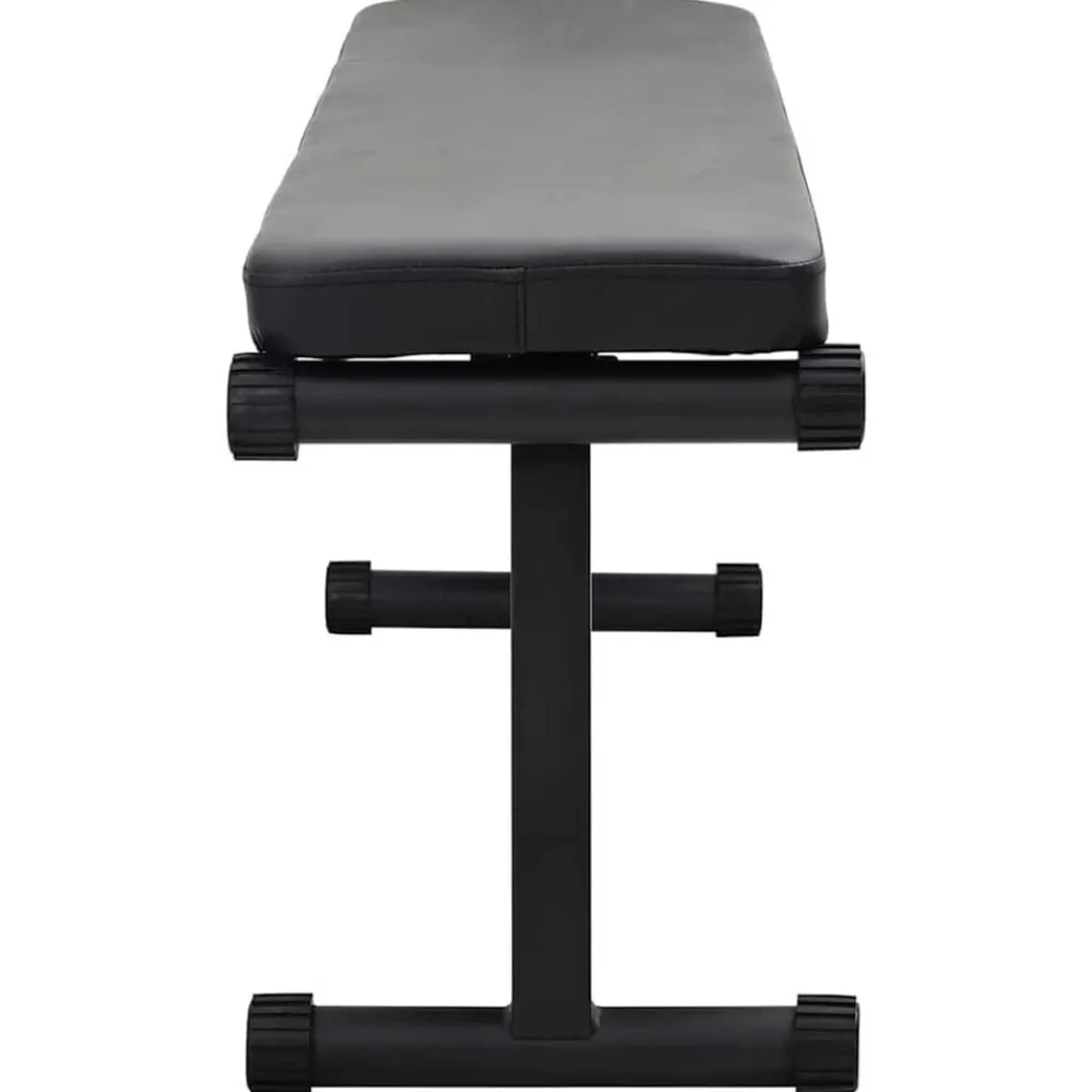 vidaXL Fitness Y Musculación-Banco de Pesas Manual Negro 108 x 27 x 41 cm