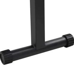 vidaXL Fitness Y Musculación-Banco de Pesas Manual Negro 108 x 27 x 41 cm