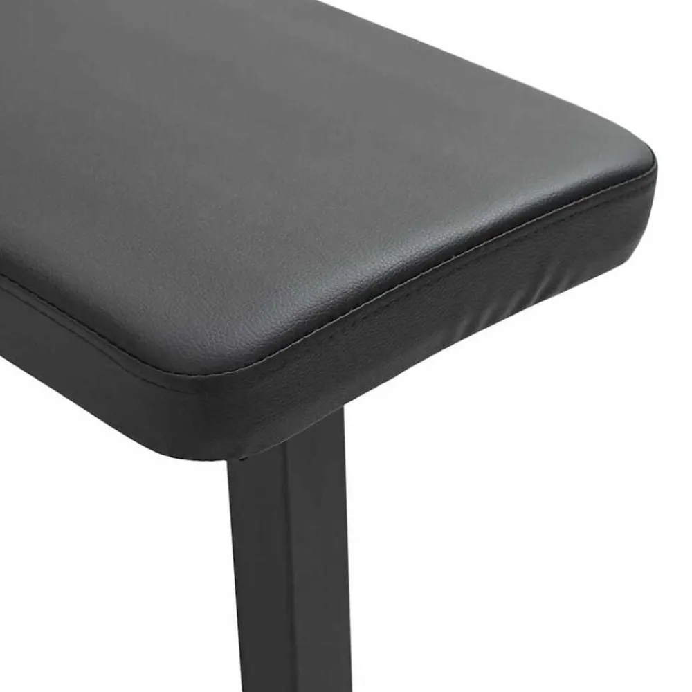vidaXL Fitness Y Musculación-Banco de Pesas Manual Negro 108 x 27 x 41 cm