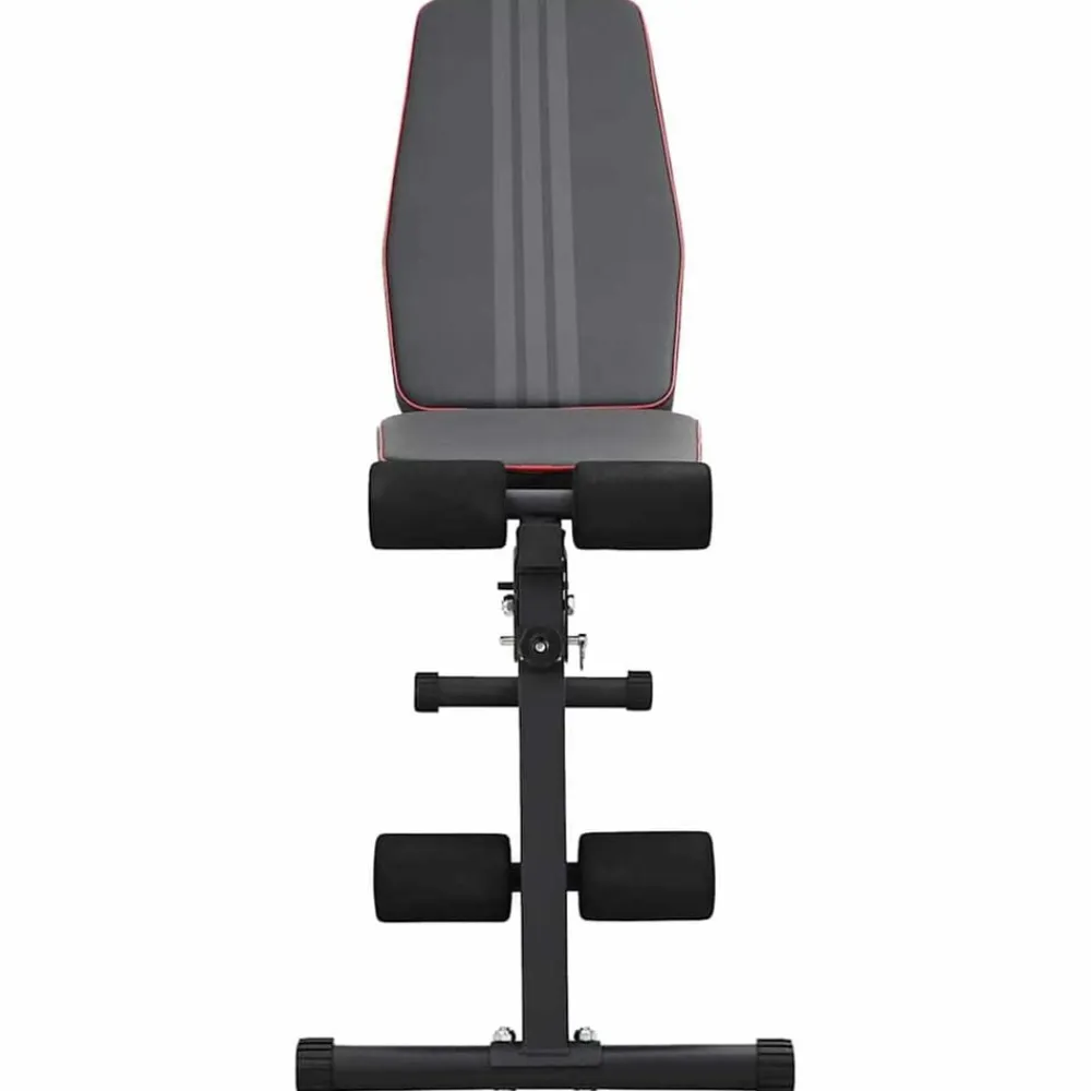 vidaXL Fitness Y Musculación-Banco de Pesas Manual Negro 131 x 41 x 110 cm