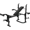 vidaXL Fitness Y Musculación-Banco de pesas negro