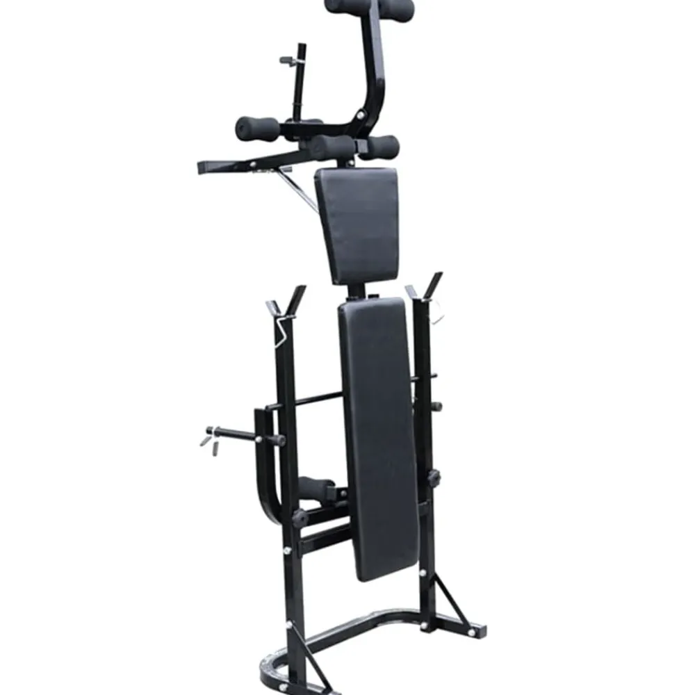 vidaXL Fitness Y Musculación-Banco de pesas negro