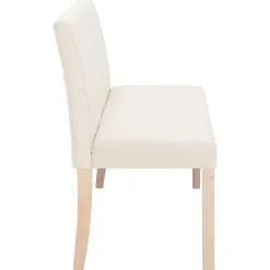 vidaXL Banco de poliéster 139,5 cm color Crema Online