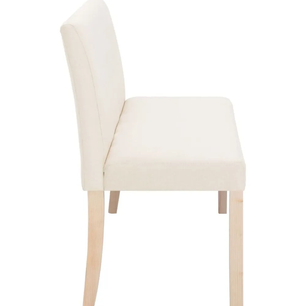vidaXL Banco de poliéster 139,5 cm color Crema Online