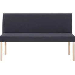 vidaXL Bancos-Banco de poliéster 139,5 cm gris
