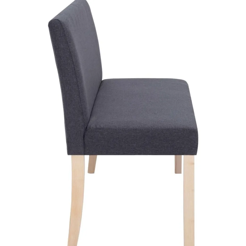 vidaXL Bancos-Banco de poliéster 139,5 cm gris