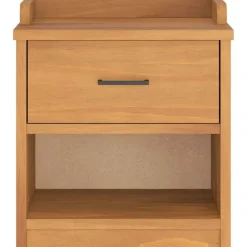 vidaXL Bancos-Banco de recibidor SANDNES madera maciza de pino 45x40x50 cm