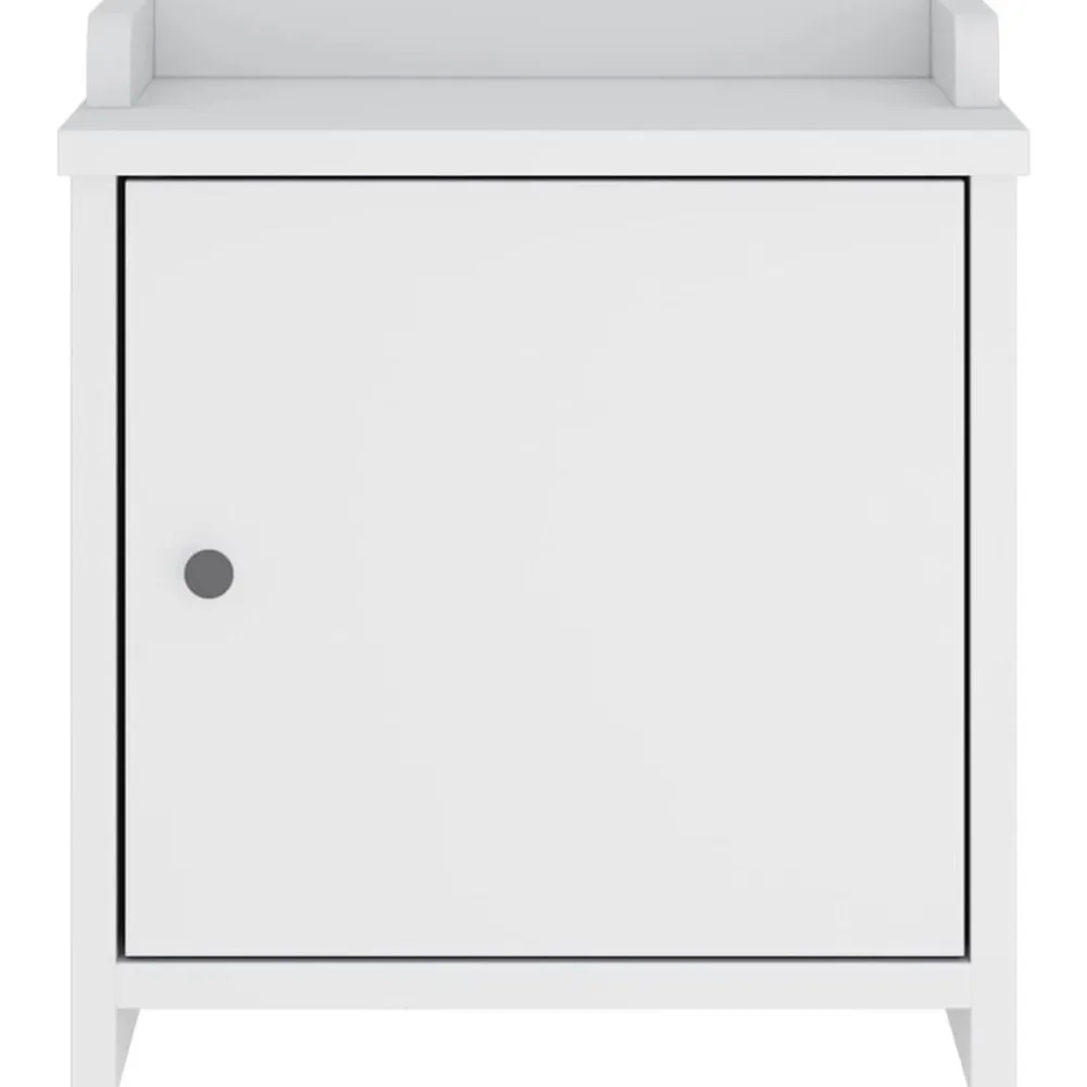 vidaXL Banco de recibidor SANDNES madera maciza pino 45x40x50cm Blanco Discount