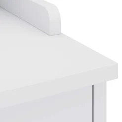 vidaXL Banco de recibidor SANDNES madera maciza pino 45x40x50cm Blanco Discount